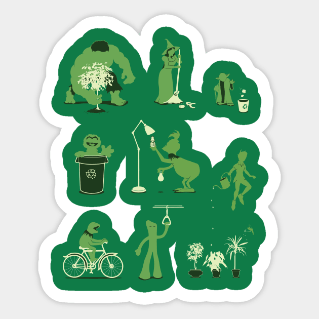 Going Green Sticker by DavidSoames